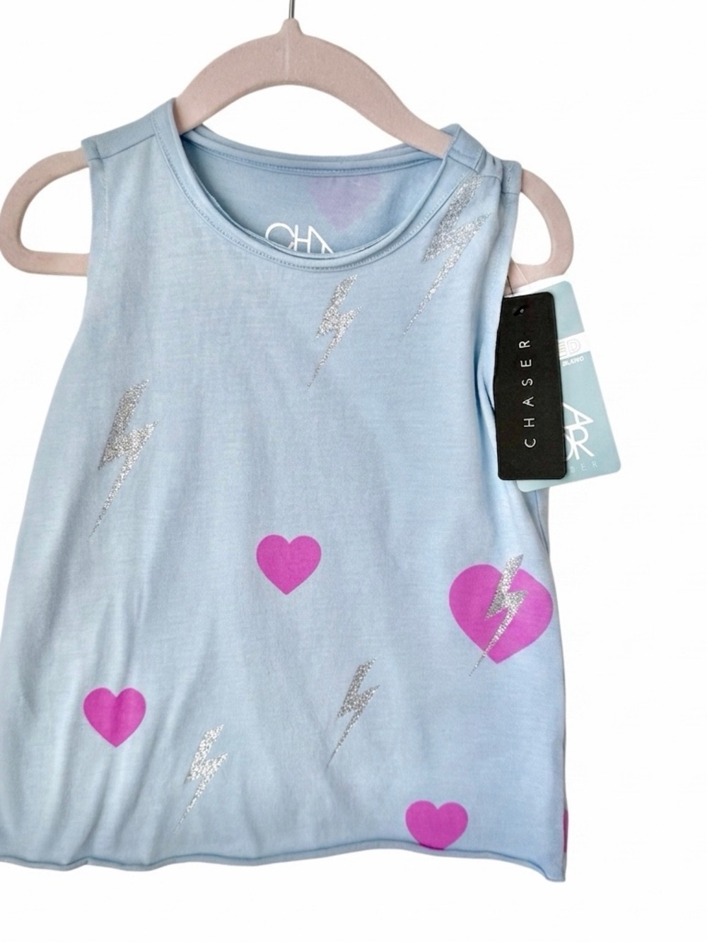 Chaser Kids Hearts & Lightning Bolts Tank